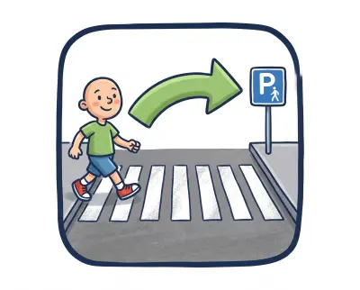 Cross the road